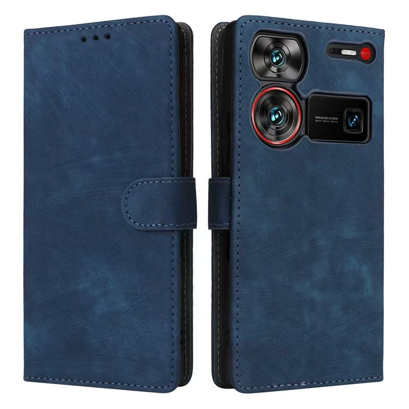 Load image into Gallery viewer, [With Card Slot] ZTE Blade A54 Minimalist Leather Wallet Series Case
