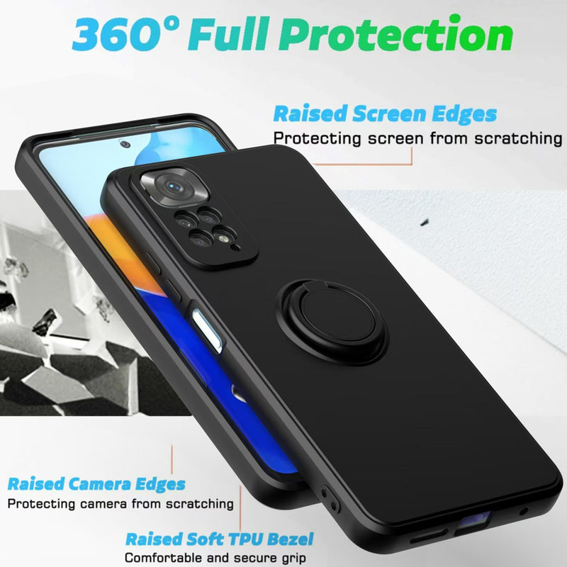 Load image into Gallery viewer, [Built-in Stand] Xiaomi Redmi Note 8/Pro/T Liquid Silicone Drop-Proof Stand Series Case
