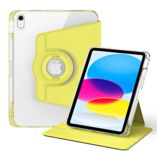 [Detachable] Apple iPad 7/8/9 10.2'' 7/8/9th Gen (2019/2020/2021) 360° Rotating Transparent Back Panel Shockproof Case