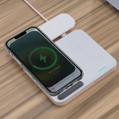 iQuick T5 3 in 1 Multi Functions Wireless Charger Stand - i-Station Mobile Phone & Electronic Device Repair and Accessories