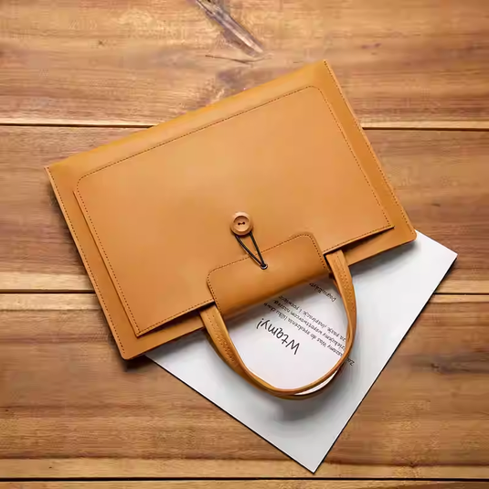 Microsoft Surface Laptop 13"/ 14"/15"/16" - Business Minimalist Waterproof PU Soft Leather Carry Case