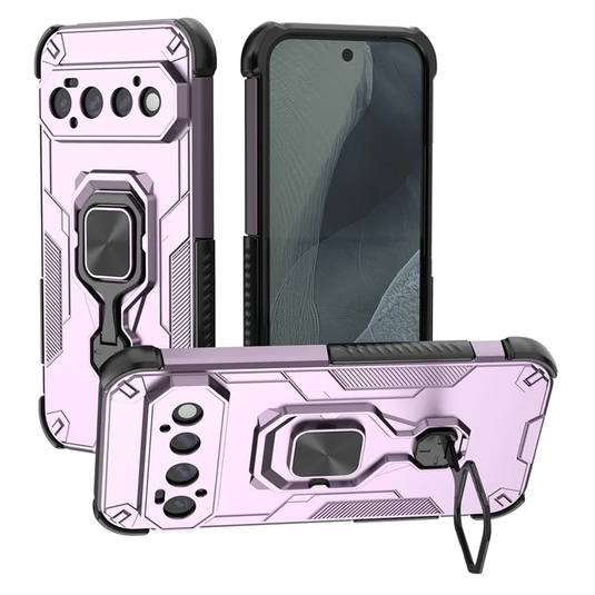 [Built-in Ring Bracket] Google Pixel 11/Pro Mecha-style Anti-slip Protective Hard Heavy Duty Series Case