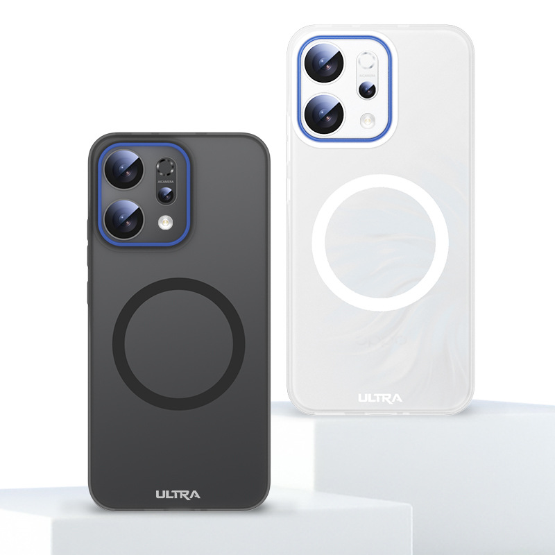 Load image into Gallery viewer, OPPO Reno14 &amp; Pro - Magnetic Matte Semi-Transparent Silicone Phone Case
