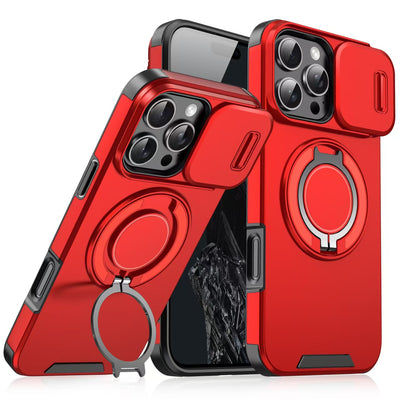 [With Slide Lens Cover][Magsafe Compatible] Apple iPhone 11/Pro/Pro Max Military-Grade Shockproof Protective Stand Series Case - i-Station Mobile Phone & Electronic Device Repair and Accessories
