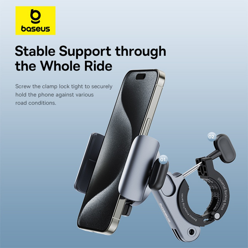 Load image into Gallery viewer, Baseus PrimeTrip Series Magnetic Bike Phone Holder - Cosmic Black
