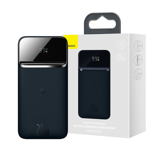 Baseus Magnetic Wireless Quick Charging Power Bank 10000mAh 20W (2022 Overseas Edition) PPCX010201 - Blue