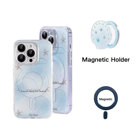 [Magsafe Compatible] Apple iPhone 14/14 Pro Max - TPU Blue Ocean-themed Fashion-Forward Series Case