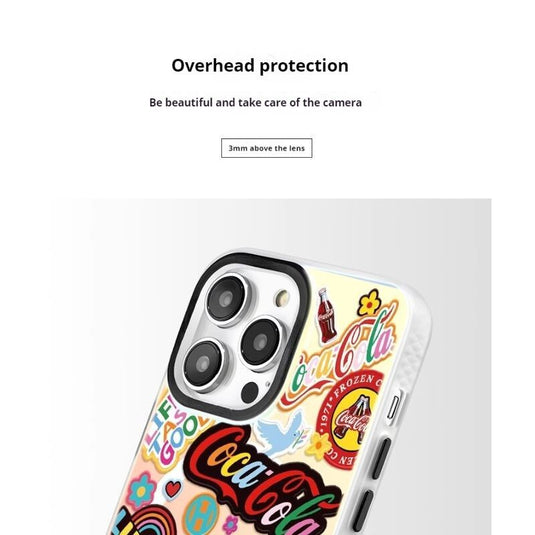 [Magsafe Compatible] Apple iPhone 13/Pro/Max - Creative Cartoon Cola Stickers Fashion-Forward Series Case