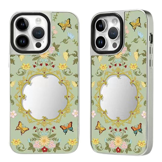 [Magsafe Compatible] Apple iPhone 14 Pro/Max - Retro Mirror Butterfly Design Fashion-Forward Series Case