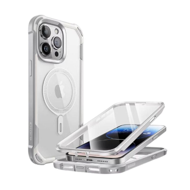 Load image into Gallery viewer, [Magsafe Compatible] Apple iPhone 15 Pro/Max - Transparent Full-coverage Shockproof Lifeproof Series Case
