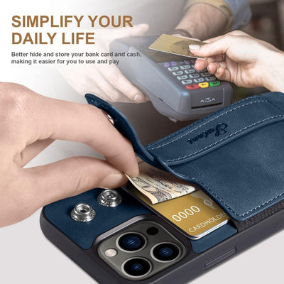Apple iPhone 16/Plus/Pro/Max Leather Wallet Case With Card Holder & Hand Strap - i-Station Mobile Phone & Electronic Device Repair and Accessories