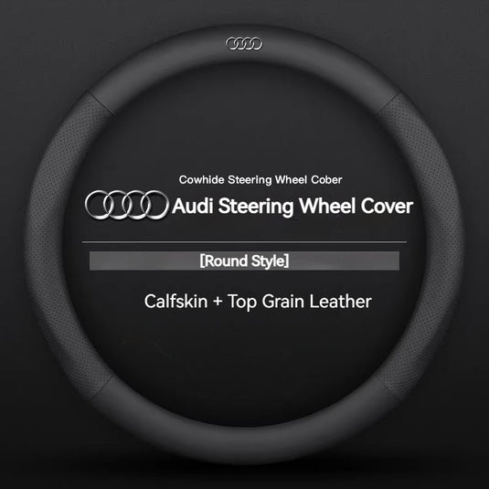 Audi Genuine Cowhide Leather Steering Wheel Cover For Q5L, A4L, A3, A6L, Q3, Q2L, A5, Q7, A7, Q8, S3 - i-Station Mobile Phone & Electronic Device Repair and Accessories
