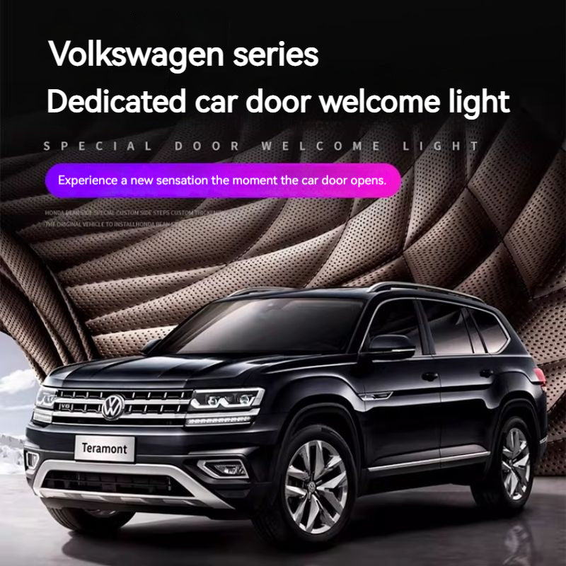 Load image into Gallery viewer, Volkswagen Custom Dedicated Car Door Welcome Lights  &amp; LED Projector for Passat, Touran, Magotan, Teramont, Touareg, Phideon, CC, Viloran (1 Pcs)
