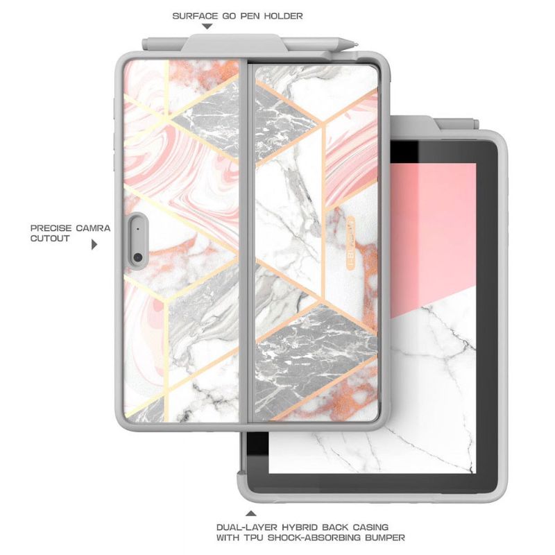 [With Pen Slot] Microsoft Surface Pro 11 - iBlason TPU Soft Frame Slim Glitter Marble Shockproof Case - i-Station Mobile Phone & Electronic Device Repair and Accessories