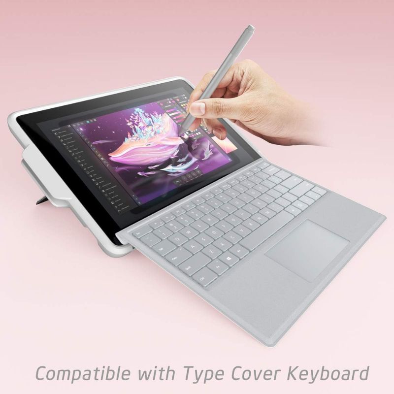 Load image into Gallery viewer, [With Pen Slot] Microsoft Surface Pro 9 (2038) - iBlason TPU Soft Frame Slim Glitter Marble Shockproof Case
