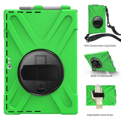 Microsoft Surface Pro X - 360 Degree Rotate Shockproof Heavy Duty Tough Stand Case Cover With Strap & Pen Holder - i-Station Mobile Phone & Electronic Device Repair and Accessories