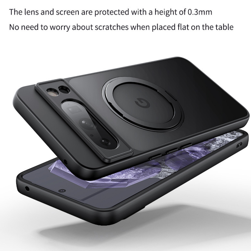 Load image into Gallery viewer, [Magsafe Compatible][Built-in Stand] Google Pixel 10/Pro/XL - Matte Transparent Shockproof Case - i-Station Mobile Phone &amp; Electronic Device Repair and Accessories
