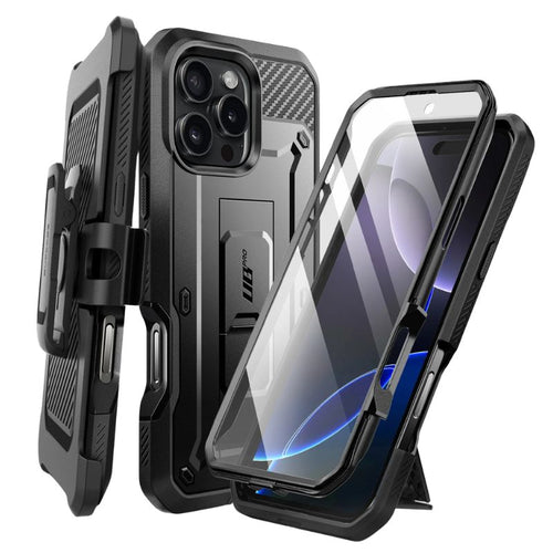 [Built-in Stand] Apple iPhone 14/Pro/Max - Premium TPU Full Covered Belt Heavy Duty Series Case