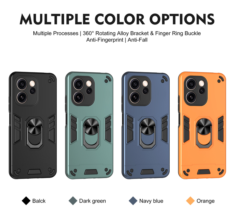 Load image into Gallery viewer, [Built-in Metal Ring Kickstand] OPPO A6 Pro 5G (CPH2781) - Shockproof Heavy Duty Case - i-Station Mobile Phone &amp; Electronic Device Repair and Accessories
