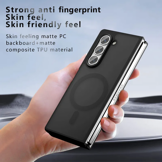 [Magsafe Compatible] Samsung Galaxy Z Fold 6 SM-F956 Matte Transparent Anti Drop Folding Essentials Series Case