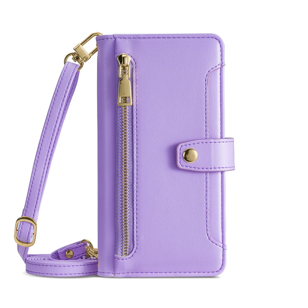 [With Lanyard] Samsung Galaxy A17 (SM-A176) PU Leather Shockproof Wallet Case With Card Slot - i-Station Mobile Phone & Electronic Device Repair and Accessories