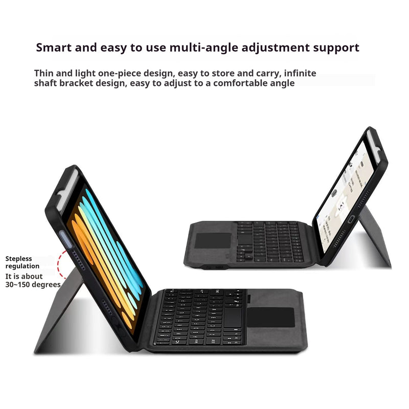 Load image into Gallery viewer, Apple iPad Mini 7 8.3&#39;&#39; 7th Gen (2024) integrated Bluetooth Keyboard Flip Case With Backlit
