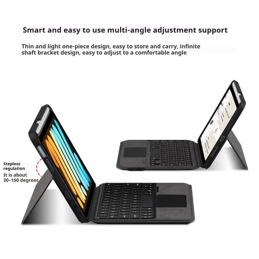 Apple iPad Mini 7 8.3'' 7th Gen (2024) integrated Bluetooth Keyboard Flip Case With Backlit