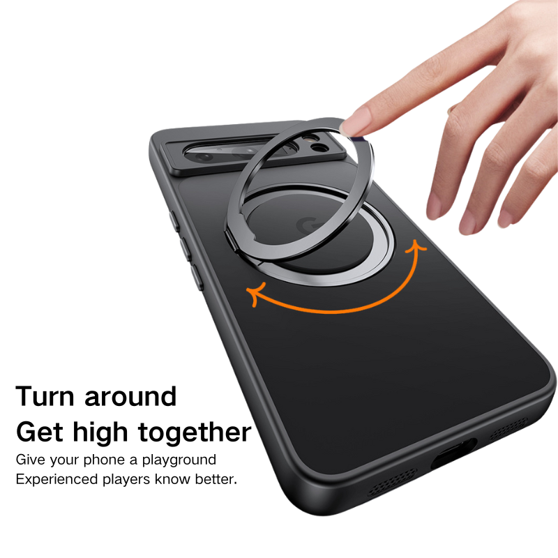 Load image into Gallery viewer, [Magsafe Compatible][Built-in Stand] Google Pixel 10/Pro/XL - Matte Transparent Shockproof Case - i-Station Mobile Phone &amp; Electronic Device Repair and Accessories
