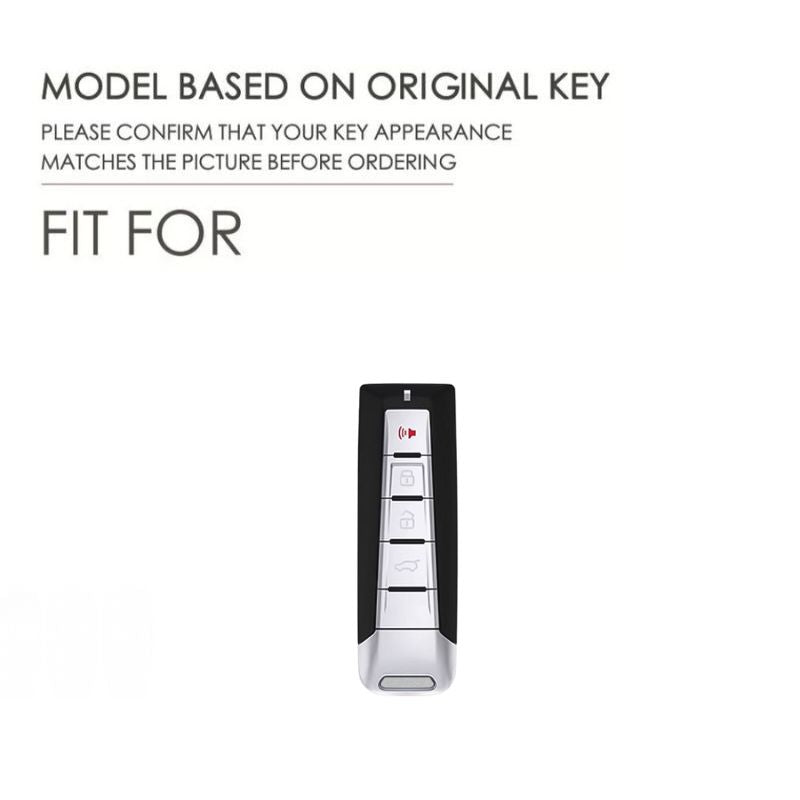 Load image into Gallery viewer, Great Wall Zinc Alloy + PU Leather Car Key Fob Case Cover For WEY VV5, VV6, VV7, Mocha
