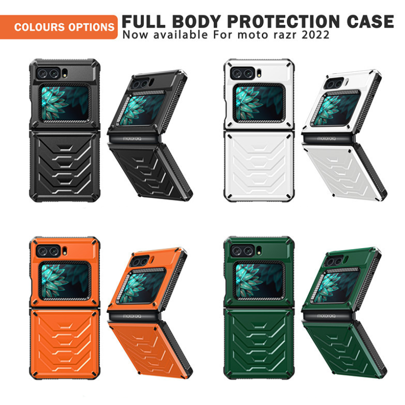 Load image into Gallery viewer, Motorola Moto Razr 2022 Full-cover Armor Hard Heavy Duty Series Case
