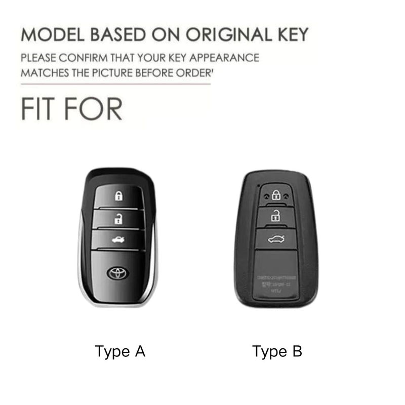 Load image into Gallery viewer, Toyota Alloy + TPU Film Protection Car Key Fob Case Cover For Camry, Highlander, Levin, Crown, RAV4, Alphard
