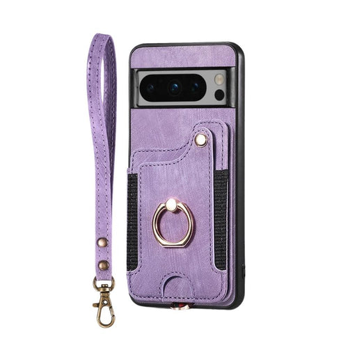 [With Card Slot] Google Pixel 9/A/Pro/XL - Vintage Detachable Wallet Shockproof Stand Phone Case