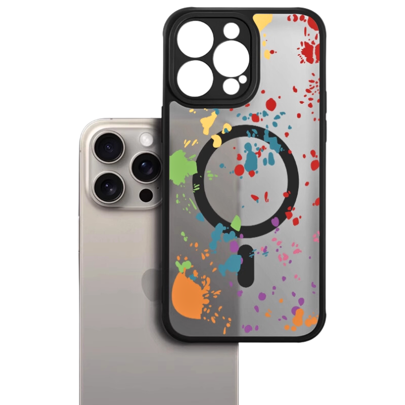 Load image into Gallery viewer, [Magsafe Comptible] Apple iPhone 14/Pro/Pro Max/Plus Colorful Paint Matte Shockproof Fashion-Forward Series Case
