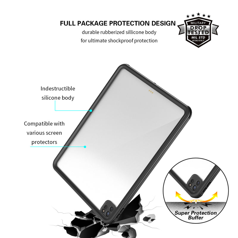 Load image into Gallery viewer, Apple iPad Pro 12.9-inch 4th Gen (2020) Shellbox Waterproof Heavy Duty Lifeproof Style Case
