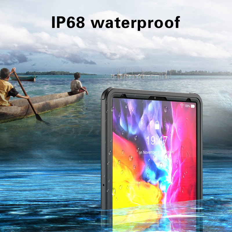 Load image into Gallery viewer, Apple iPad Pro 12.9-inch 4th Gen (2020) Shellbox Waterproof Heavy Duty Lifeproof Style Case
