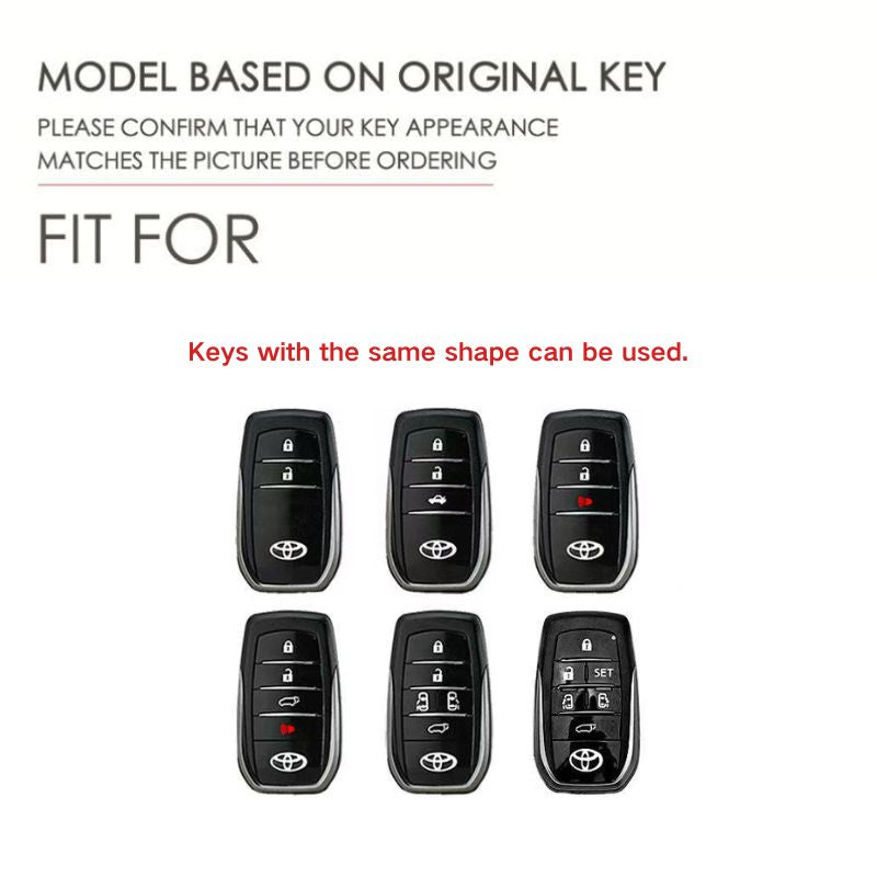 Load image into Gallery viewer, Toyota Car Key Fob Case Cover For Camry, RAV4, Corolla, Highlander, Avalon, Land Cruiser
