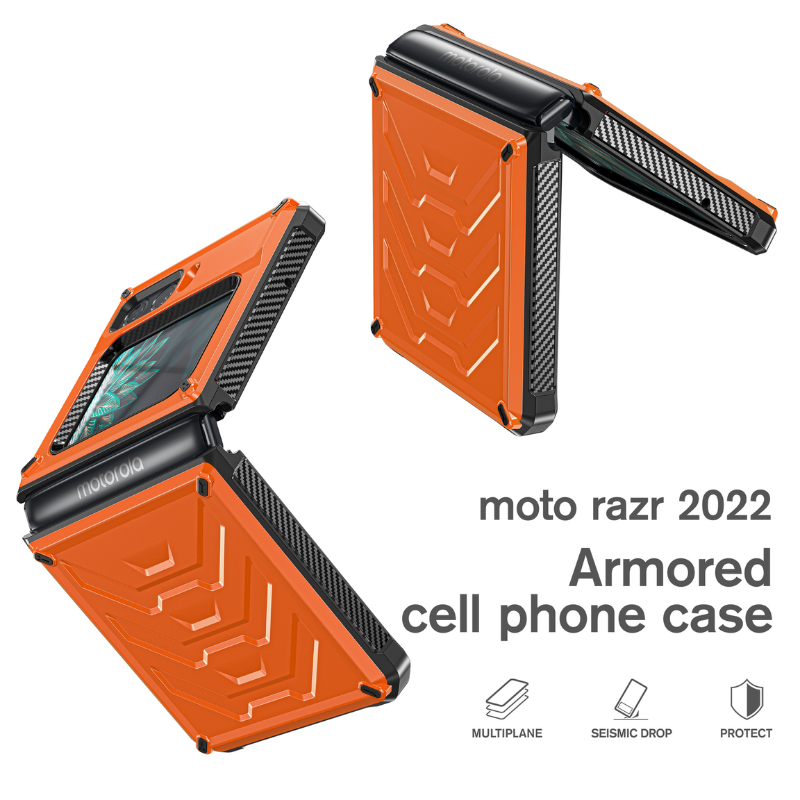 Load image into Gallery viewer, Motorola Moto Razr 2022 Full-cover Armor Hard Heavy Duty Series Case
