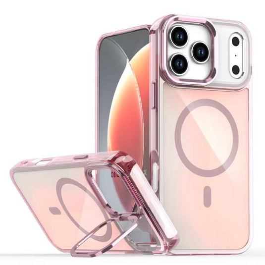 [Built-in Lens Kickstand][Magsafe Compatible] Apple iPhone 17/Air/Pro/Pro Max Gradient Full-Body Shockproof Phone Case