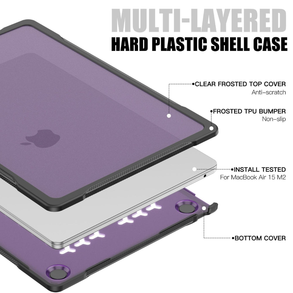 MacBook Pro 13" (A1706 & A1708 & A1988 & A1989 & A2159) - Full Coverage Matte Transparent Shockproof Protective Case - i-Station Mobile Phone & Electronic Device Repair and Accessories
