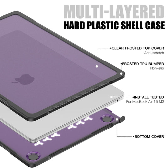 MacBook Pro 16" (A2485 & A2780) - Full Coverage Matte Transparent Shockproof Protective Case