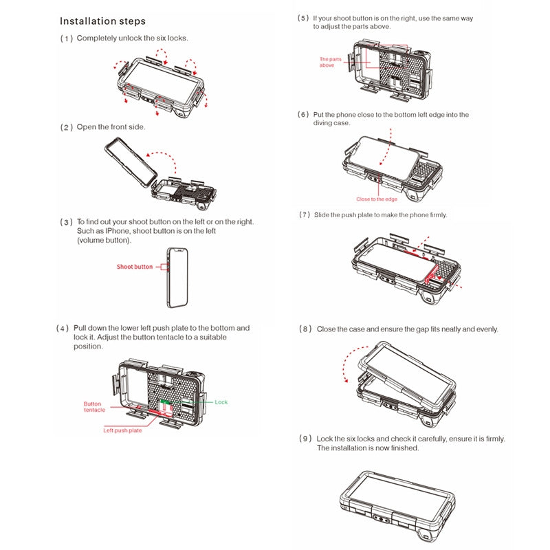 Load image into Gallery viewer, [Diving Waterproof] Apple iPhone 15 / 15 Plus / 15 Pro / 15 Pro Max - Underwater Protective Lanyard Phone Case
