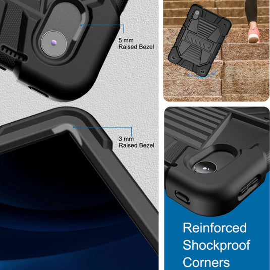 [Built-in Stand] Lenovo Tab M11 11.0" 2024 (TB-330XU/330FU) - Kids' Silicone Shockproof Heavy Duty Series Case With Shoulder Strap