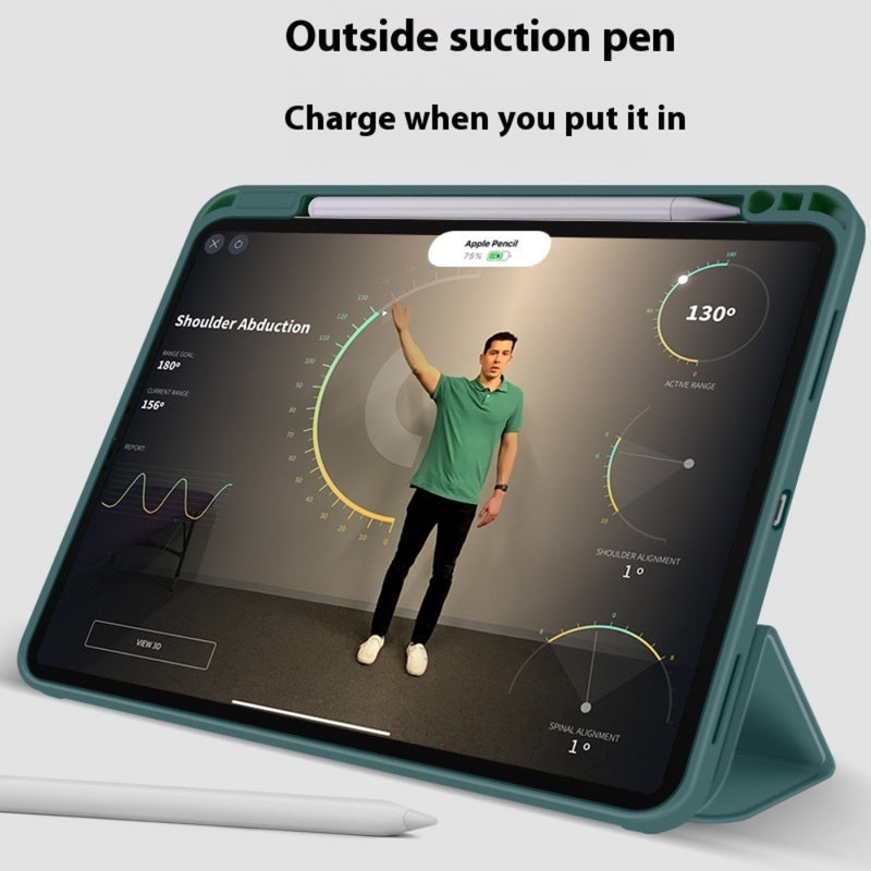 Load image into Gallery viewer, [With Pen Slot] Apple iPad Air 3 10.5&quot; (2019)/Pro 10.5&quot; (2017) - Soft TPU Smart Sleep Drop Proof Magnet Stand Case
