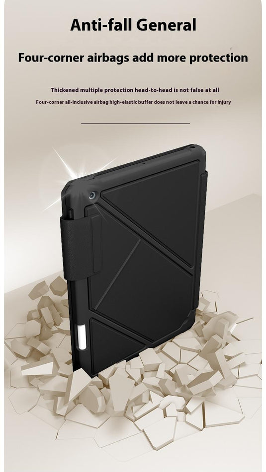 [With Pen Slot] Apple iPad 10.2" 7th/8th/9th (2019/2020/2021) - Full Coverage Shockproof Air Cushion Magnetic Case