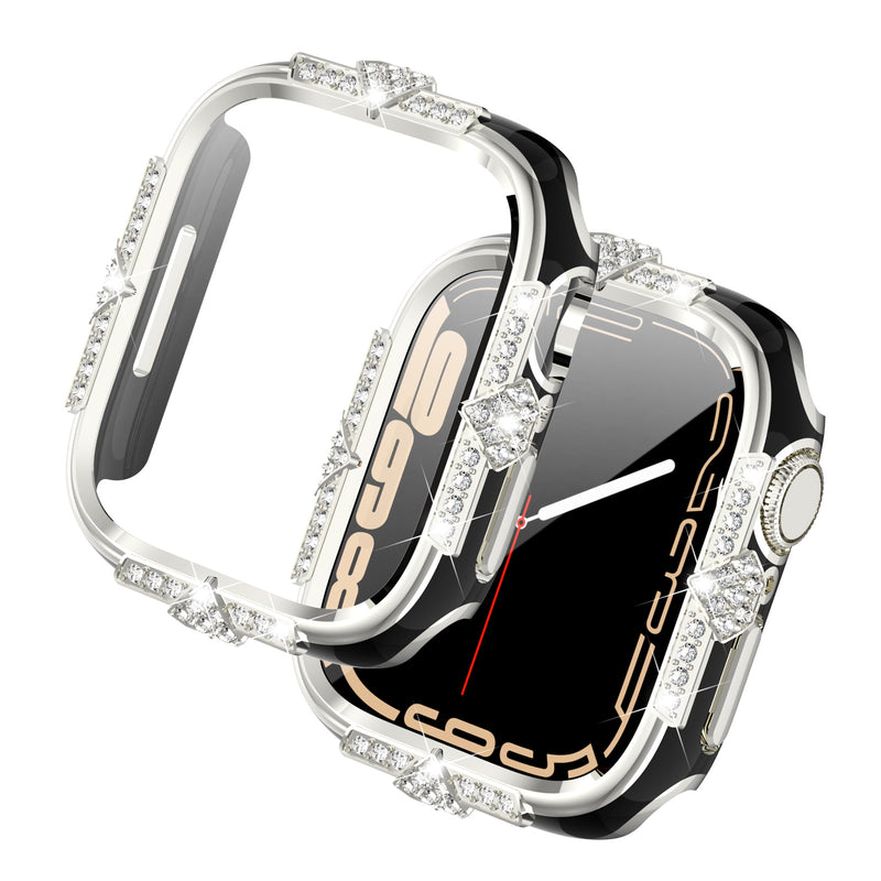 Load image into Gallery viewer, [2 in 1 - Case + Protector] Apple Watch Series 4/5/6/SE/7/8/9 - Fashion Diamond-inlaid Shockproof Frame Case
