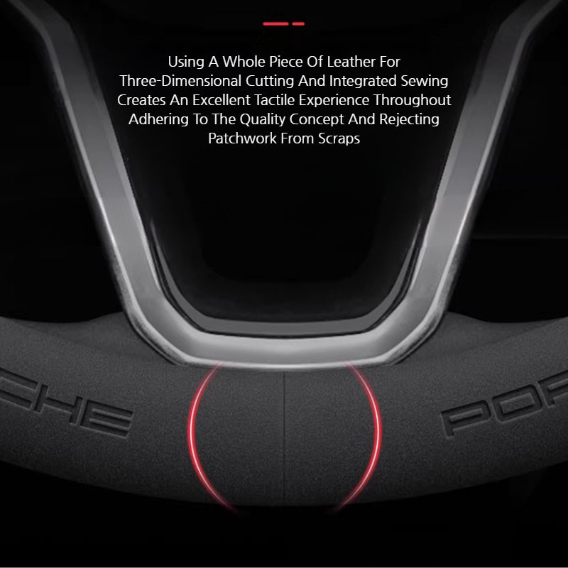 Load image into Gallery viewer, Porsche Premium Suede Steering Wheel Cover for Cayenne 718 Panamera 911 Macan - i-Station Mobile Phone &amp; Electronic Device Repair and Accessories
