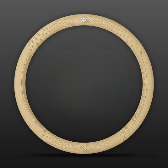 Volkswagen PU Leather Steering Wheel Cover with Heat-Pressed Embossed Texture For Volkswagen Magotan, Passat, ID.4, Lavida, Golf, CC, Teramont, Tiguan L