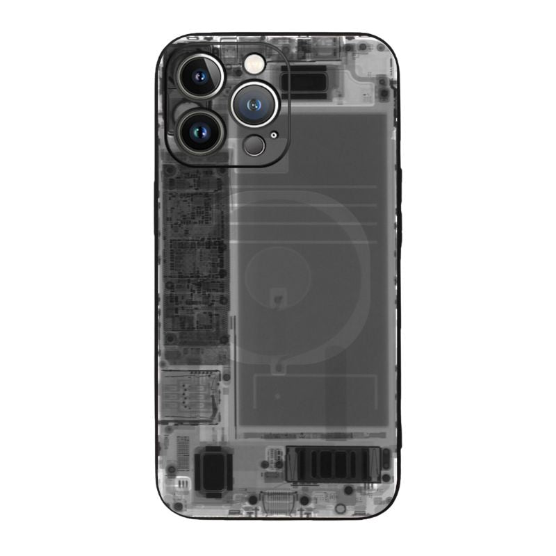 Load image into Gallery viewer, [TechCore Glass Series] iPhone 16 Series VEMIGE Mechanical Gear Tempered Glass TPU Case
