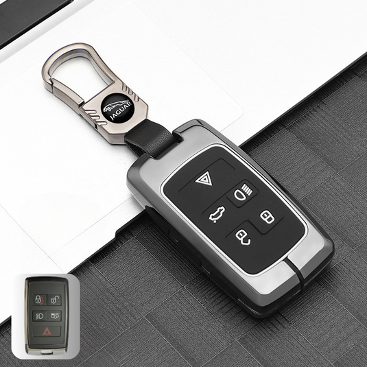 Jaguar Zinc Alloy + Silicone Smart Car Key Fob Case Cover For XEL, XJ, F-PACE, XFL, E-PACE, XE, XF, F-TYPE - i-Station Mobile Phone & Electronic Device Repair and Accessories