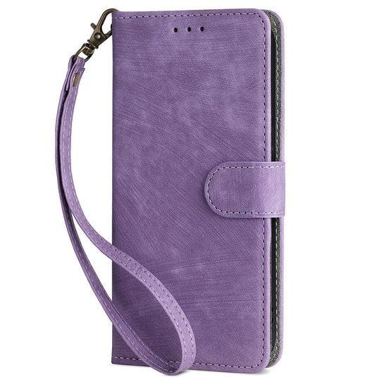 Sony Xperia 10 VI - Business PU Leather Wallet Series Stand Case With a lanyard